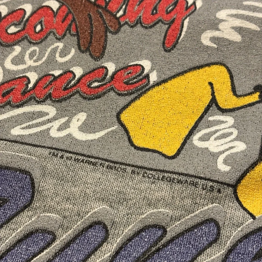 VTG 90s Ohio State Looney Tunes Homecoming Sweatshirt Small Cutoff Cropped Shirt